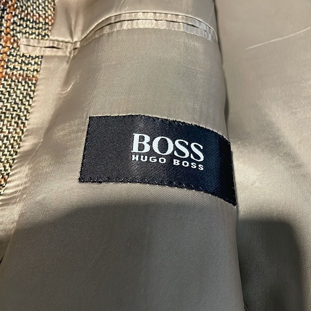 Mens Boss Hugo Boss Galilei Tweed Wool Cashmere Blend Academia Suit Coat… - Picture 6 of 10
